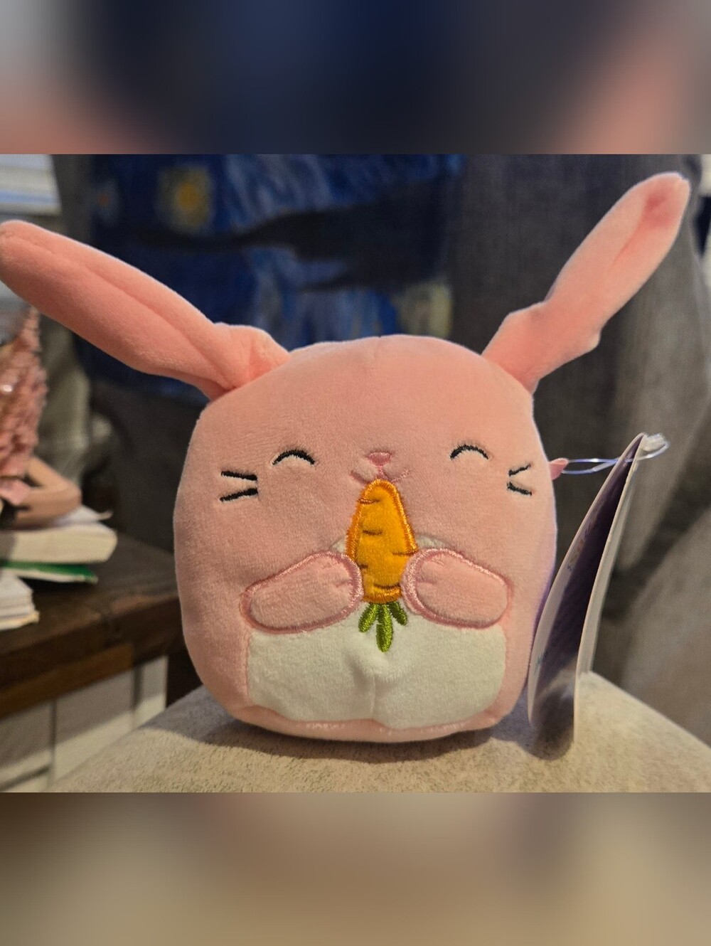 Squishmallows Bop Easter Bunny with Carrot 5" Plush NWT Bio Tag 2023